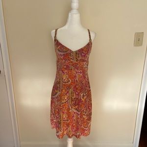 Vintage early 2000s paisley pink dress